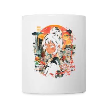 Fille d’Anime Japon - Mug blanc - blanc - Devant