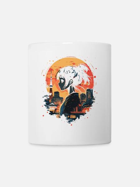 Fille d’Anime Japon - Mug blanc - blanc