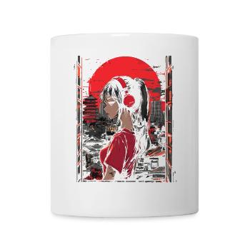 Fille d’Anime Japon - Mug blanc - blanc - Devant
