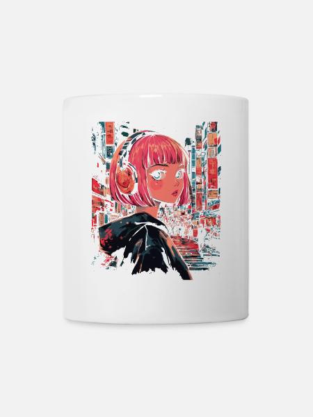 Anime Mädchen Japan - Tasse - Weiß