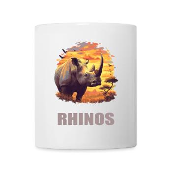 Rhino Rhinos Rhino - Mug blanc - blanc - Devant