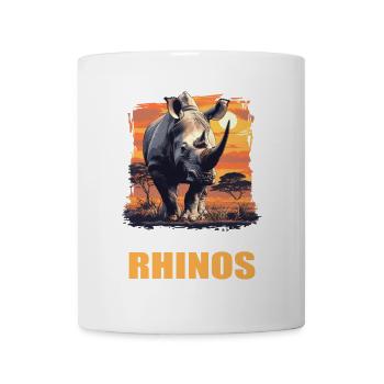 Rhino Rhinos Rhino - Mug blanc - blanc - Devant