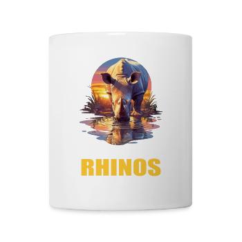 Rhino Rhinos Rhino - Mug blanc - blanc - Devant