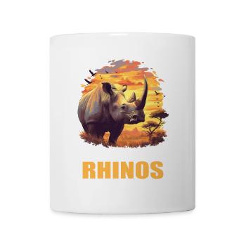 Rhino Rhinos Rhino - Mug blanc - blanc - Devant