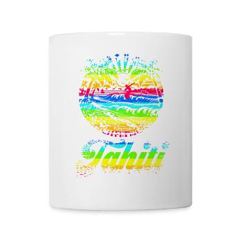 SURFEN AUF TAHITI - Tasse - Weiß - Vorne