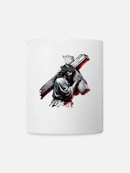 Jésus - Croire, Le Chemin, La Vérité Dessein - Mug blanc - blanc