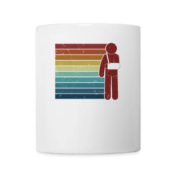Retro Broken Bone Broken Finger Broken Arm Leg - Mug - white - Front