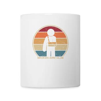 Broken Arm Club Broken Finger Broken Arm Leg Bone - Mug - white - Front