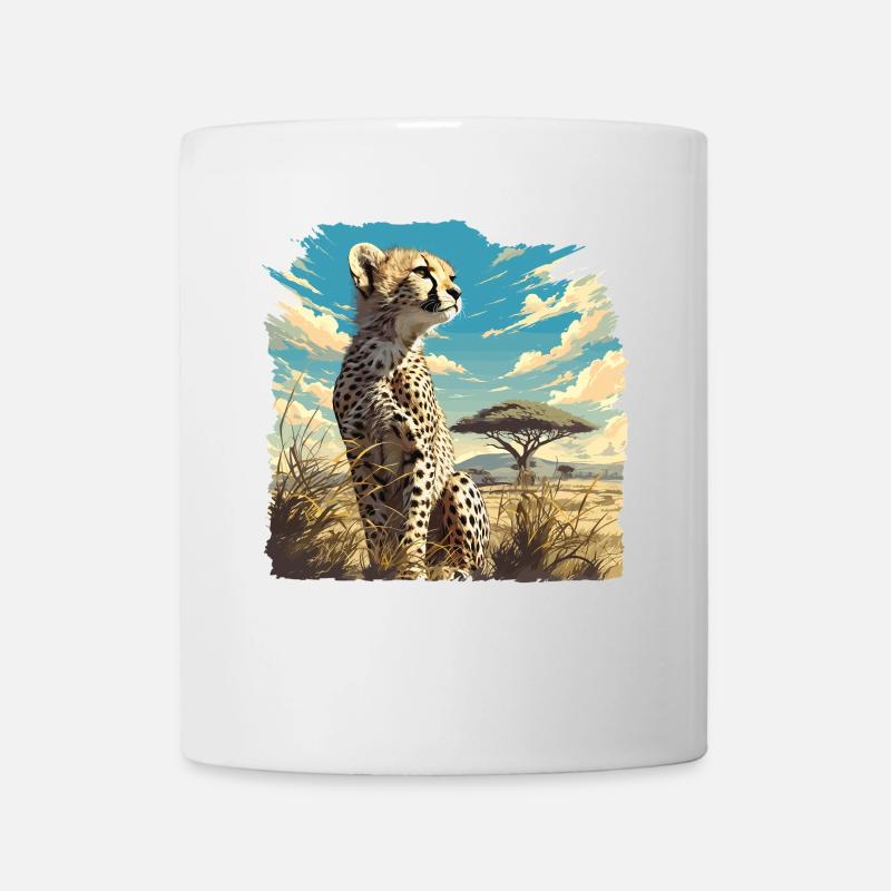 Cheetah Geparde Gepard - Tasse - Weiß