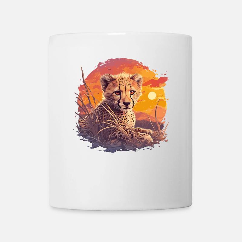 Cheetah Geparde Gepard - Tasse - Weiß