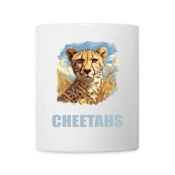 Cheetah Geparde Gepard - Tasse - Weiß - Vorne