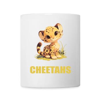 Cheetah Geparde Gepard - Tasse - Weiß - Vorne