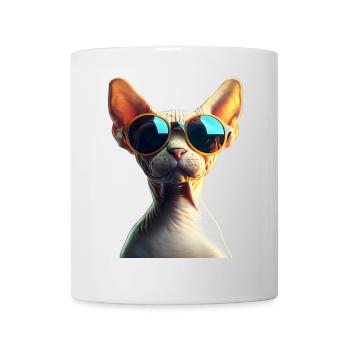 Chat Sphynx Chat Sphynx Chat Canadien Mignon Sphinx - Mug blanc - blanc - Devant