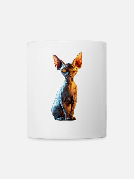 Chat Sphynx Chat Sphynx Chat Canadien Mignon Sphinx - Mug blanc - blanc