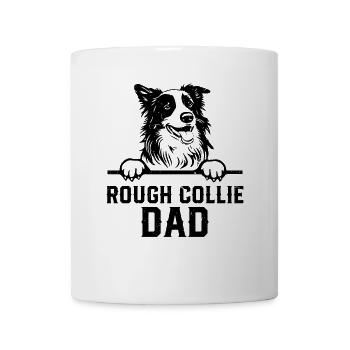 Rough Collie Dad Rough Collie Dog Lover Rough Coll - Tasse - Weiß - Vorne