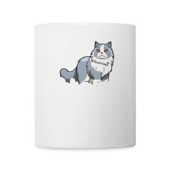 Sibirische Katze: Weil Es Auf Die Größe Ankommt - Tasse - Weiß - Vorne