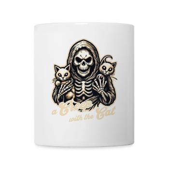 A scary with cats for Halloween fans - Mug - white - Front