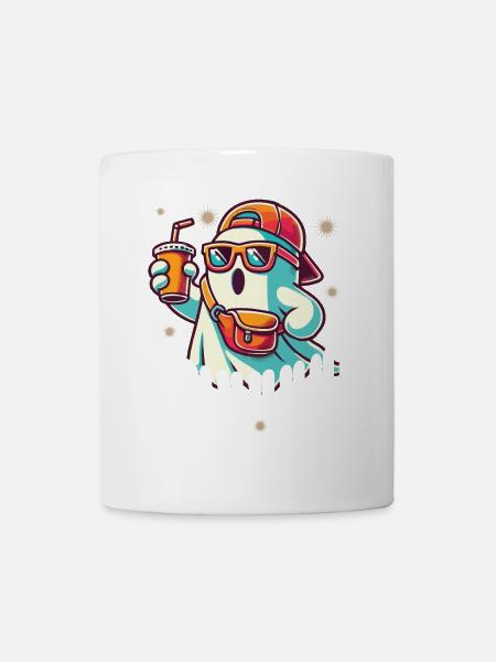 Unheimliches Halloween Gespenst Bruh - Tasse - Weiß