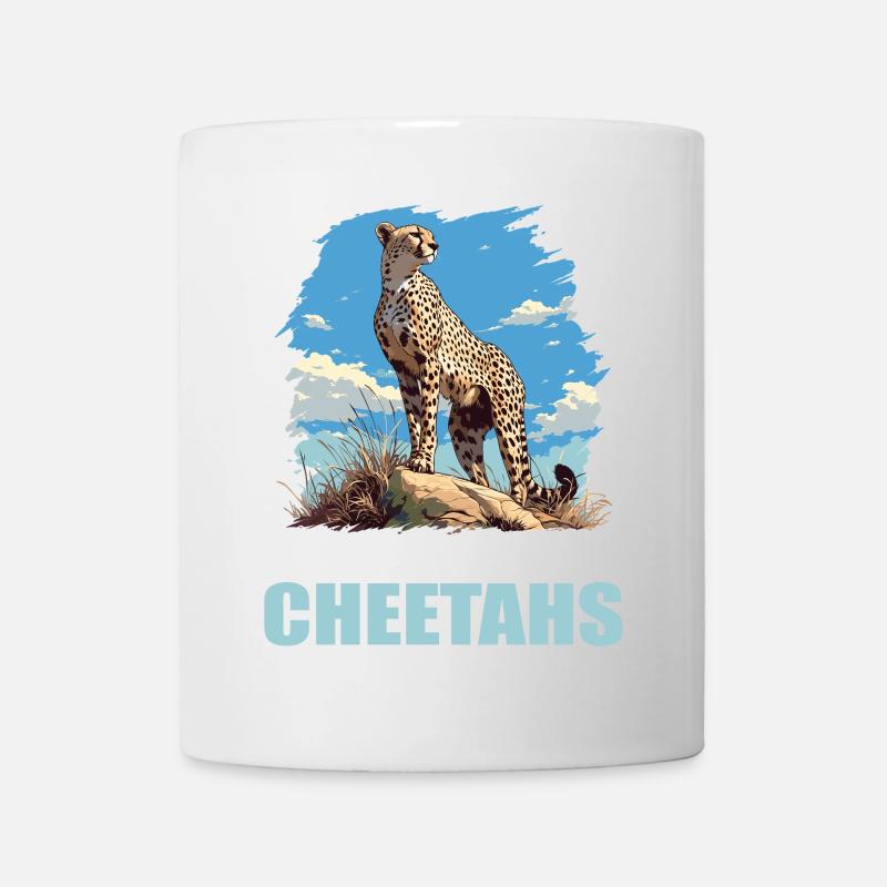 Guépard Geparde Gepard - Mug blanc - blanc