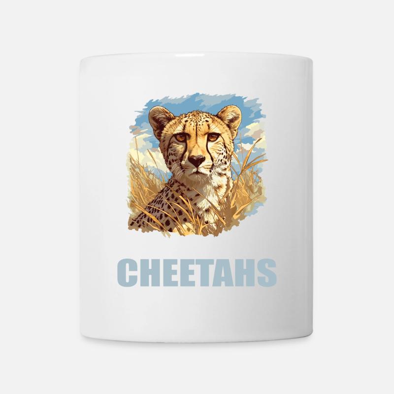 Guépard Geparde Gepard - Mug blanc - blanc
