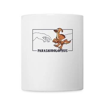 Michelangelo Creation of Adam Parasaurolophus - Mug - white - Front