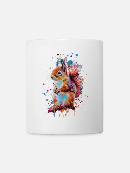 Eichhörnchen - Tasse - Weiß