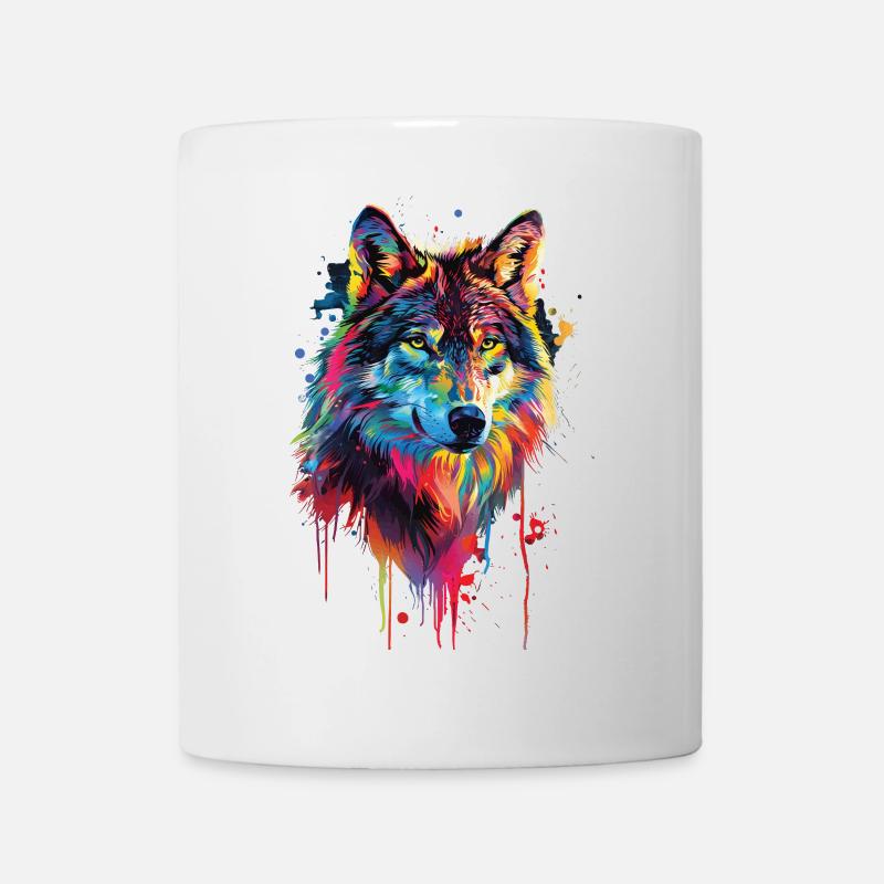 Wolf - Tasse - Weiß