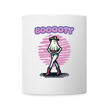 Drôle Halloween Butin Cowboy Fille Fantôme - Mug blanc - blanc - Devant