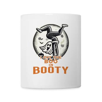 Lustiges Halloween Girl Mit Boo Im Booty - Tasse - Weiß - Vorne