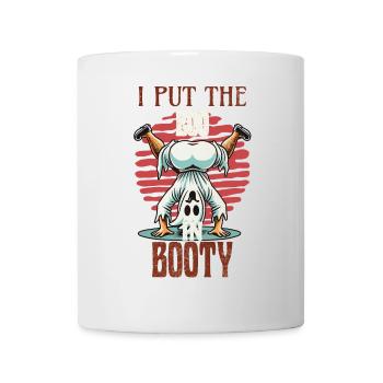 i put the boo in booty Humor Gespenst Design - Tasse - Weiß - Vorne