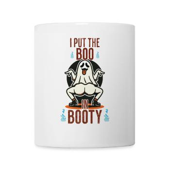 drôle fantôme design dire avec humour et - Mug blanc - blanc - Devant