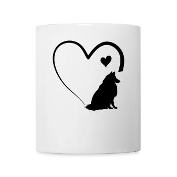 Rough Collie Heart Rough Collie Lover - Mug - white - Front