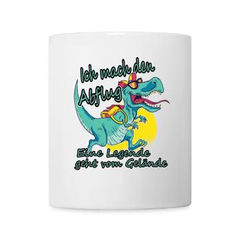Je décolle, la légende quitte le terrain. - Mug blanc - blanc - Devant