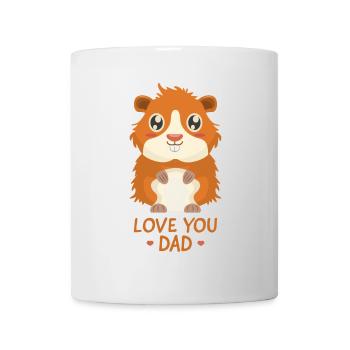 Hab dich lieb Papa - Meerschweinchen - Tasse - Weiß - Vorne