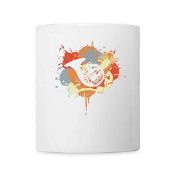 Horn Drawing - Mug - white - Front
