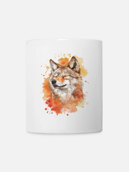 Wolf - Tasse - Weiß