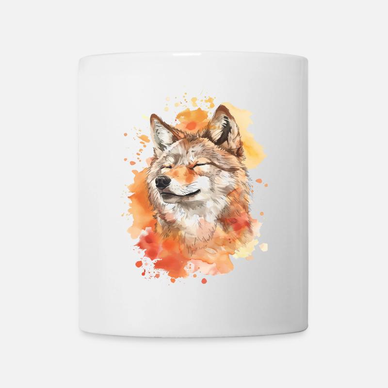 Wolf - Tasse - Weiß