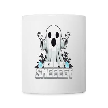 Halloween Oh Sheet Gespenst Lustig - Tasse - Weiß - Vorne