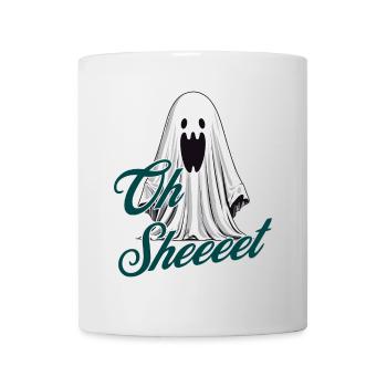 Oh Sheet Gespenst Lustig Halloween Spaß - Tasse - Weiß - Vorne