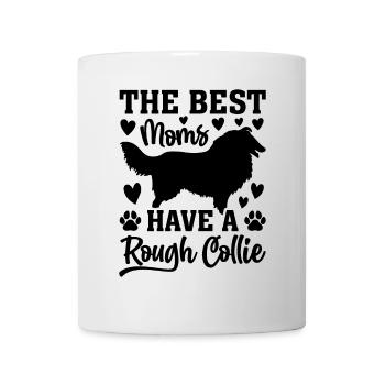 Les meilleures mamans ont un Rough Collie - Rough Collie M - Mug blanc - blanc - Devant