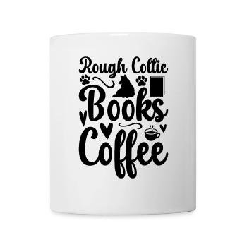 Rough Collie Books Coffee - Rough Collie Dog Lover - Mug - white - Front
