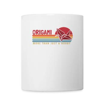 Origami mehr als eine Hobby-Eule Papierkranich Falten - Tasse - Weiß - Vorne