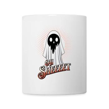 Halloween Oh Sheet Gespenst Lustig Geist - Tasse - Weiß - Vorne