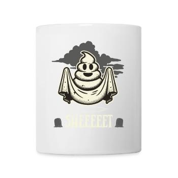 Halloween Poop Pile Ghost Sheet Fun - Mug - white - Front