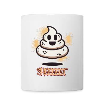 Funny Poop Pile Ghost Halloween Poop - Mug - white - Front