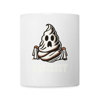 Halloween Caca Drôle Feuille Fantôme - Mug blanc - blanc - Devant