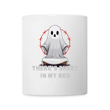 Halloween Ghost Humor in Bed - Mug - white - Front
