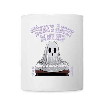 Halloween Sheet In Bed Funny Saying - Mug - white - Front
