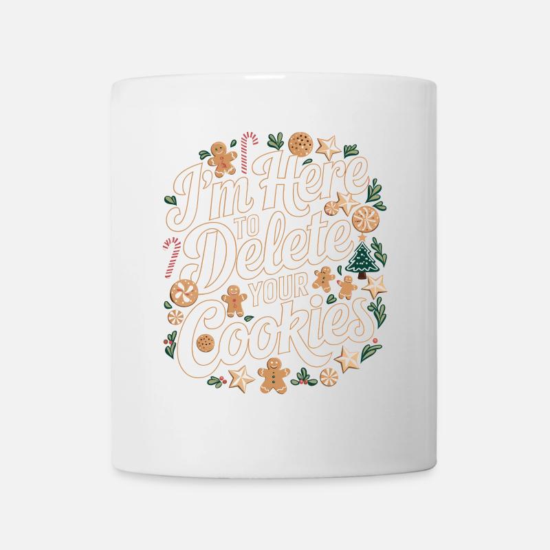 Je suis là pour supprimer vos cookies Programme de Noël - Mug blanc - blanc