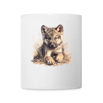 Wölfe Wolf - Tasse - Weiß - Vorne